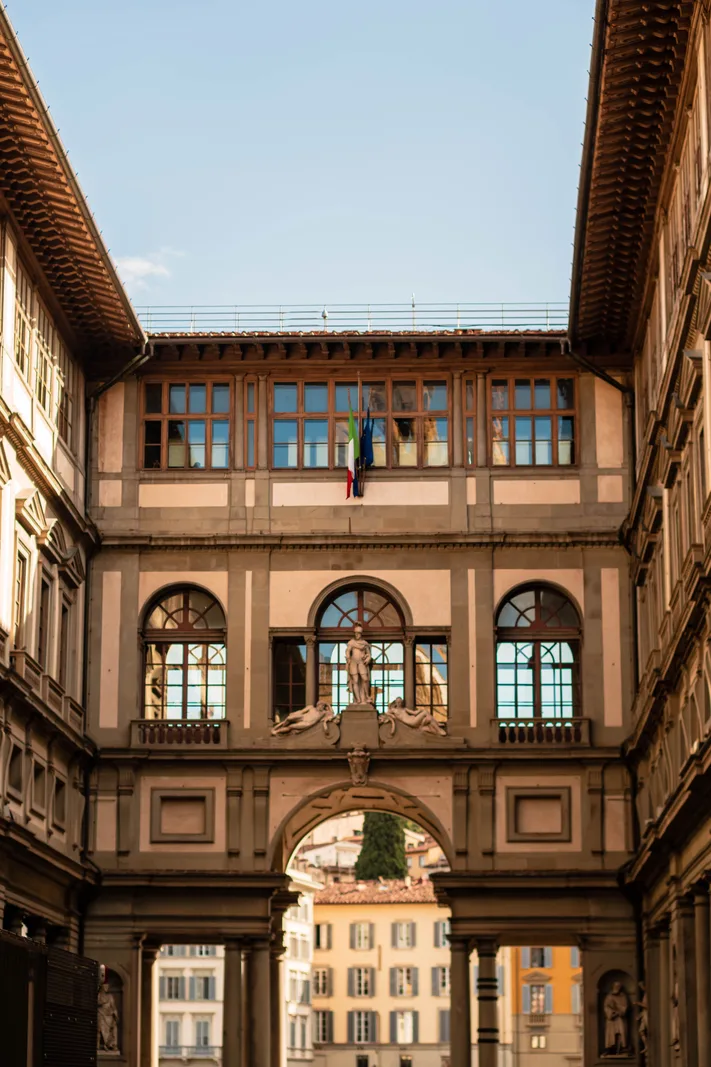 Uffizien-Innenhof in Florenz